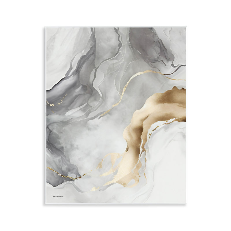 Art mural marbré gris et glam par Seven Trees Design