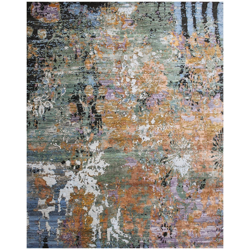 Abstract Area Rug, Rectangle 8' x 10'