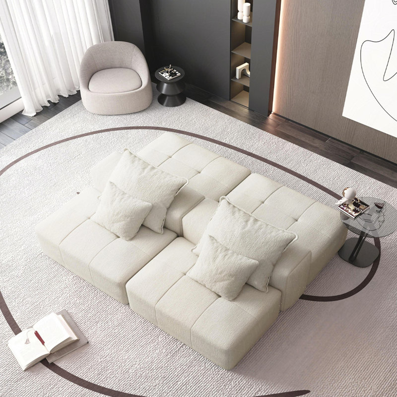Canapé modulaire surdimensionné Boneless, Beige