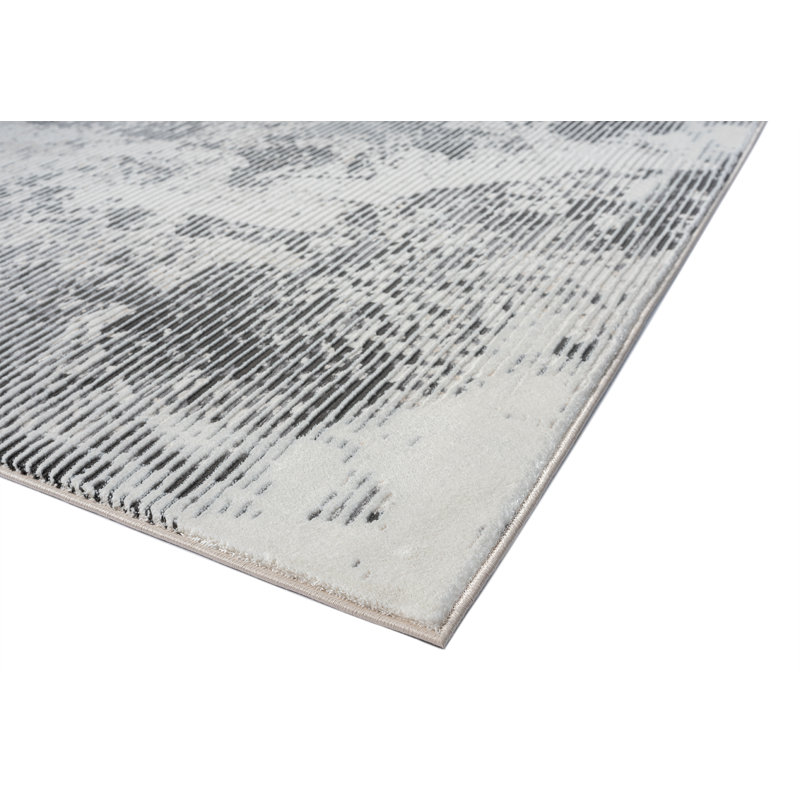 Tapis gris Adam-John, Rectangle 5 pi 1 po x 7 pi 6 po