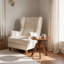 Table de bout ronde en bambou, petite table d'appoint avec structure triangulaire
