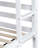 White Twin Over Bunk Bed With Shelves, Made From Rubber Wood, Measures, Detachable Into 2 Beds Shelf Headboard, Wood Build, First, Convertible To Separate-779558375