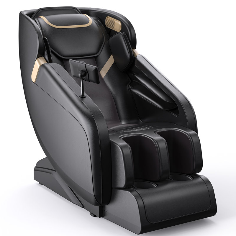 Bugati 2025 Full Body Heated Massage Chair With Zero Gravity Mode, 18 Air Bags, 8 Fixed Rollers, Retractable Footrest With 4 Rollers, Panel Screen Bluetooth AI Voice Control, Music Player