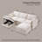 89" Modern Modular Sofa with Large Storage Space, Chenille Fabric U-Shaped Modular Sofa with Ottoman, Featuring Deep Seat Cushions and Throw Pillows-484046327-484046328-484046330