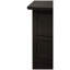 Élégante table de chevet transitionnelle noire