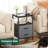 Nightstand With Charging Station, Fabric Drawers, End Table With Open Shelf, Bedside Table With USB Ports And Outlets, Night Stand For Bedroom, Walnut-124493348