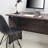 Urban Farmhouse Composite Wood Writing Desk In Rustic Gray