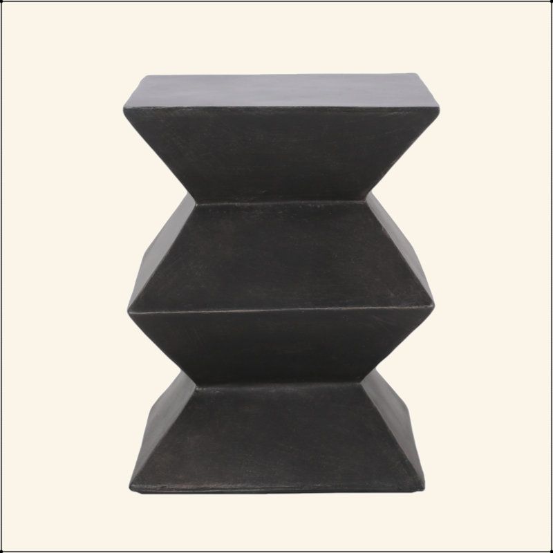 Table d'appoint d'extérieur en béton léger pour des espaces élégants