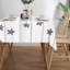 Nappe en bois rétro Vintage, garniture festonnée 60 po x 120 po, dîner de patio de la journée des anciens Combattants