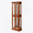 Lighted Curio Display Cabinet With Adjustable Shelves And Mirrored Back For Showcasing Various Collections In Style-660161210