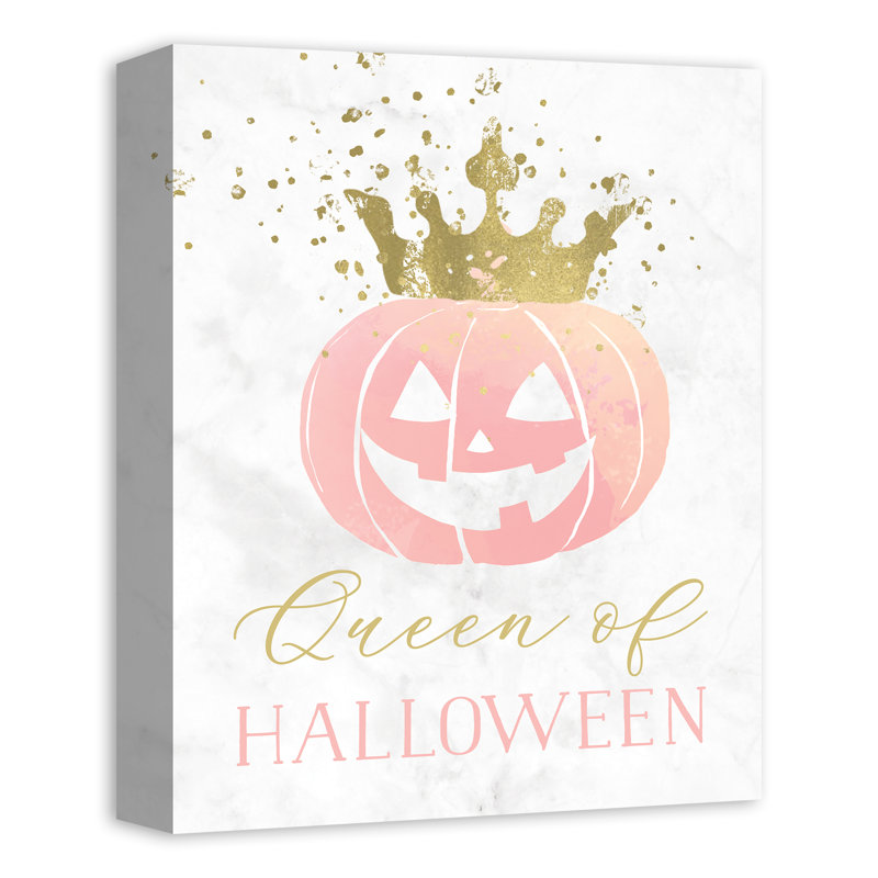 «Queen of Halloween», art textuel sur toile tendue