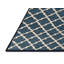 Tapis bleu en treillis lavable à la machine-208321307