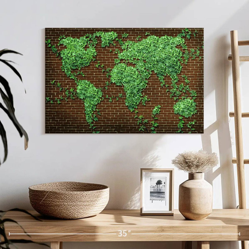 Carte du monde Aliaz Evergreen, H 16 po x l 24 po