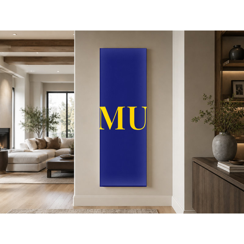 Drapeau de l'île Maurice - Monogramme Diamant de Luxe - Rouge Bleu Jaune - Grande Toile Murale, H 60 po x l 20 po