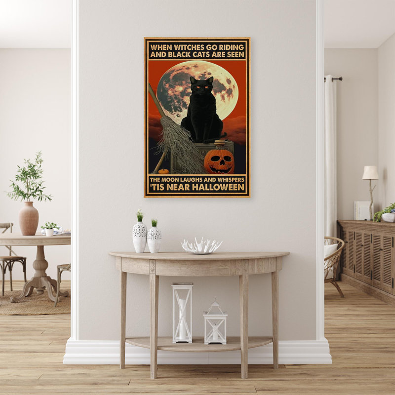 «Black Cats Are Seen - 1 pièce», H 14 po x l 11 po x P 1,25 po