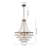 Classical / Traditional 7 - Light Tiered Empire Crystal Drops Chandelier