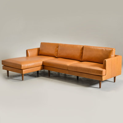 Miller Genuine Leather 2 - Piece Sectional