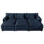 Canapé-lit modulaire confortable et polyvalent avec coussins à deux couches, coussins élégants et rangement pratique pour des espaces de vie relaxants