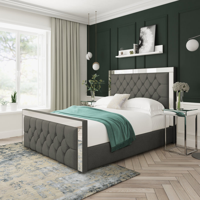 Upholstered Divan Bed, Steel, Super King (6')