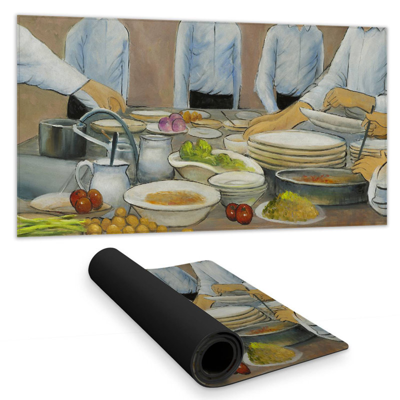 Cook chefs at work - 15.75"x31.50" Desk mat