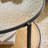 Black Round Rattan Shelf Coffee Table