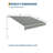 Retractable Waterproof Patio Awning 12x10FT – Heavy-Duty Outdoor Sun Shade Canopy with Manual Crank, Durable Aluminum Frame & 280g/M² Polyester – Ideal for Garden, Deck, Porch, or Balcony-126123501