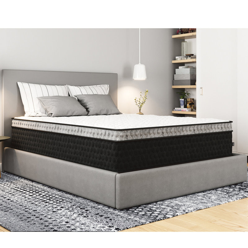 Matelas blanc en cuivre blanc 14 po, Lit simple, 13.64"