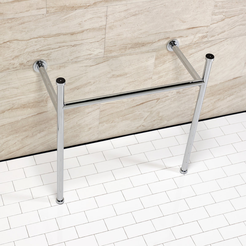 Kingston Brass Hartford Stainless Steel Console Sink Legs, Polished Chrome