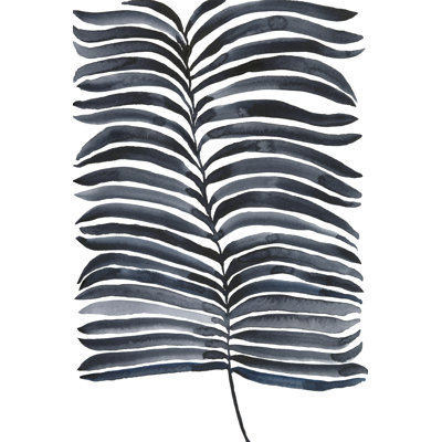 Indigo Fronds II by Regina Moore - Wrapped Canvas Print