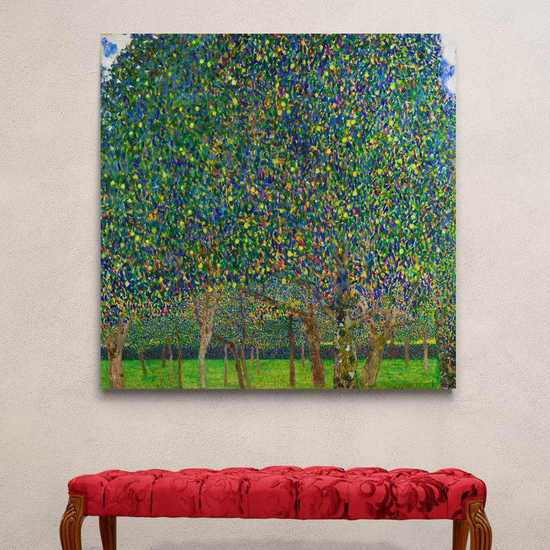 Pear Tree by Gustav Klimt - Wrapped Canvas Painting, 40cm H x 40cm W x 4cm D