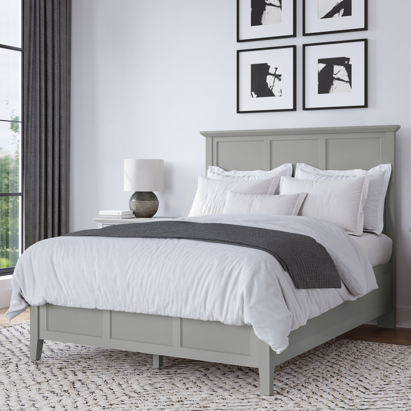 Grace Elephant Grey Double (4'6) Standard Bed, Grey