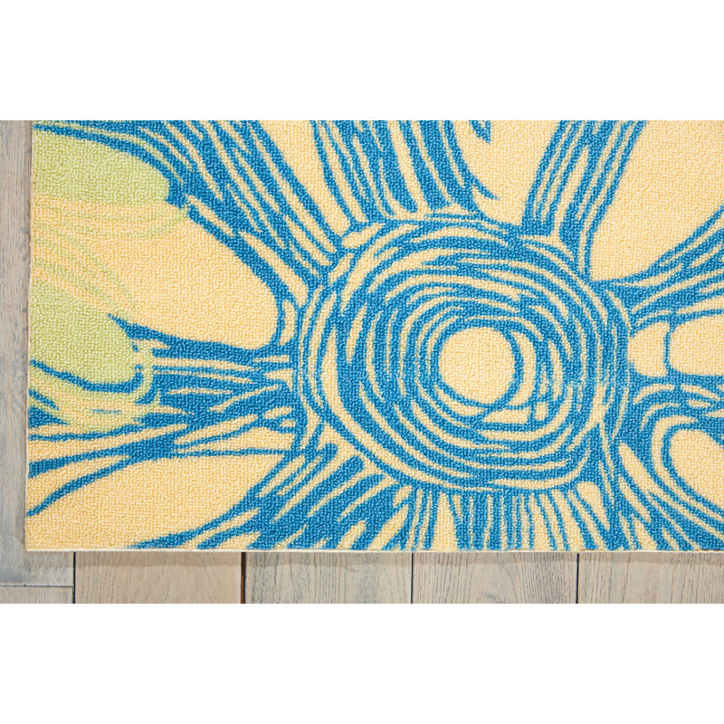 Floral Area Rug, Square 160cm