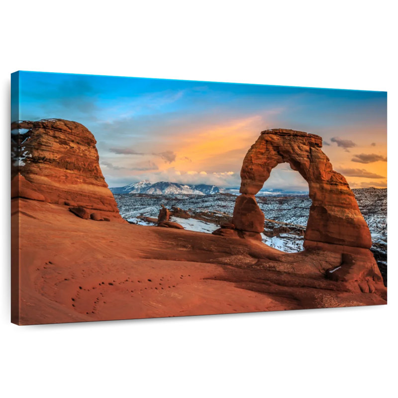 Crépuscule au parc national Alvord Arches, H 8 po x l 12 po