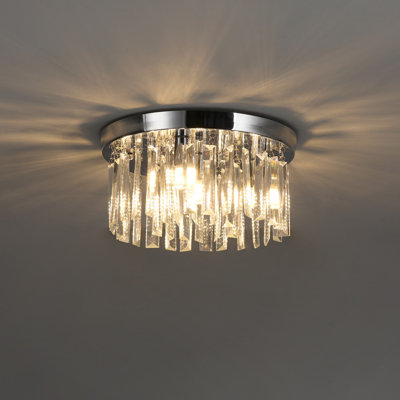 Chrome LED Flush Mount