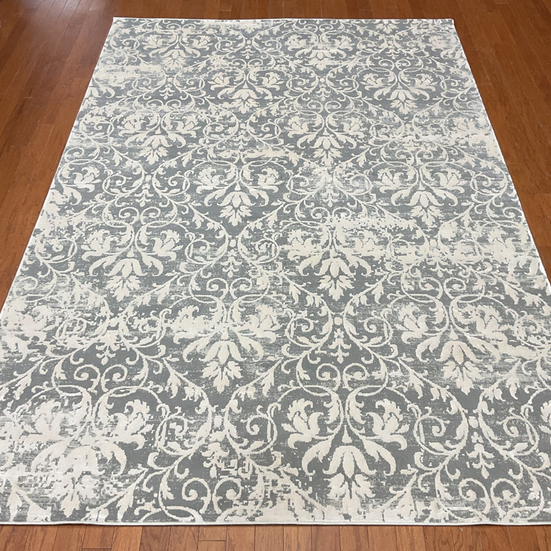 Tapis en laine et soie Canora