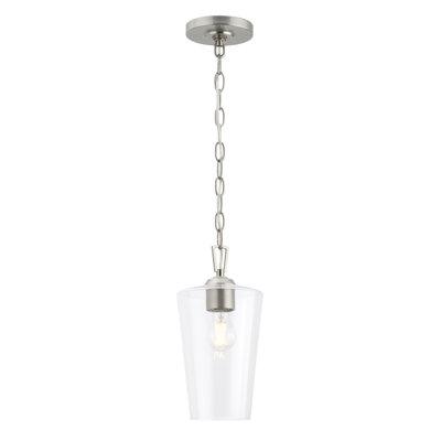 Celino One-Light Pendant with Clear Glass