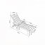 Chaise longue d'extérieur avec table d'appoint-498850600