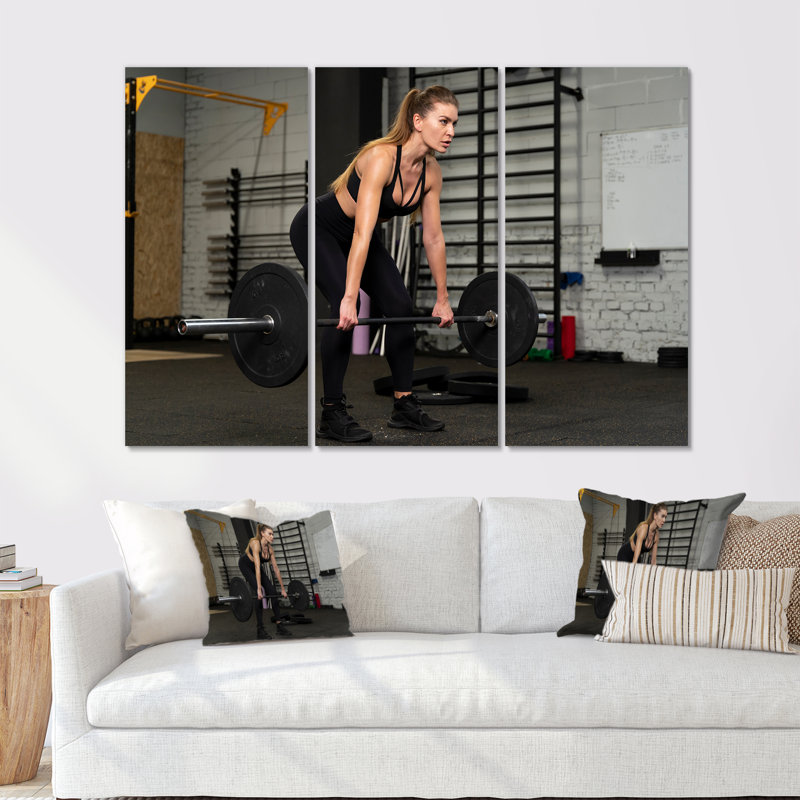 Boonton - Ensemble de décoration murale aérobie et musculation, H 40 po x l 60 po