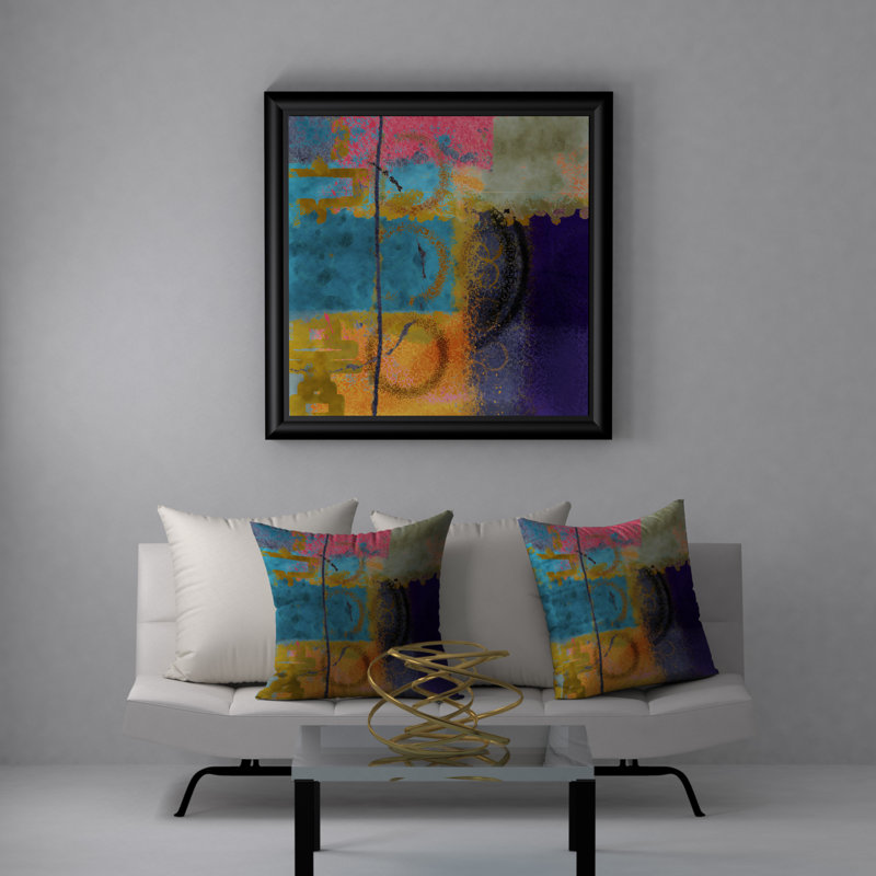  Housse et insert de coussin carré vivifiant, 18" x 18"
