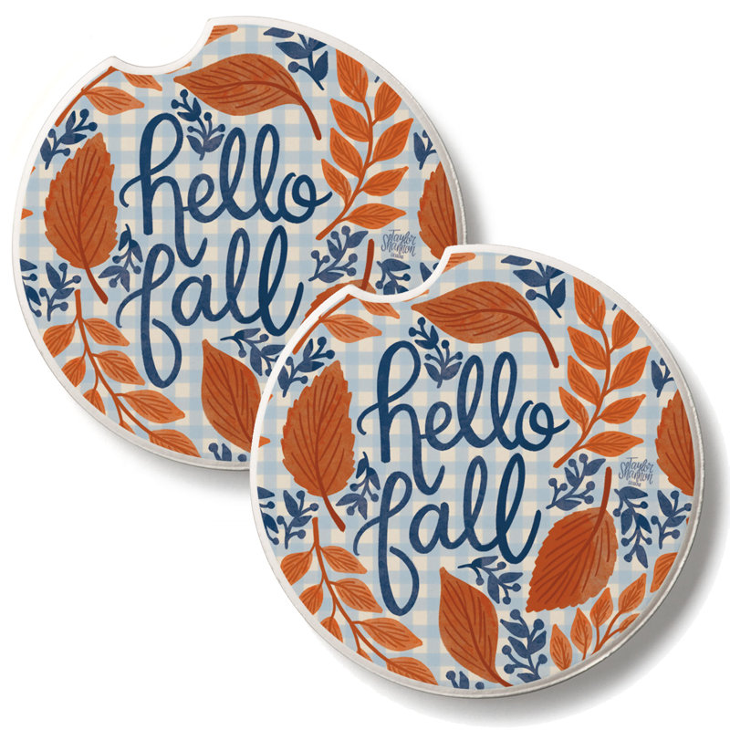 Ensemble de 2 sous-verres Hello Fall