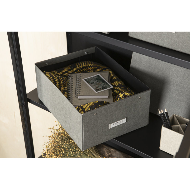 Bigso Cardboard/Paper Bin, Grey