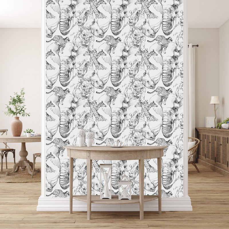 Panneau de papier peint Wandi, L 10,4 po x L 25 po, Papier