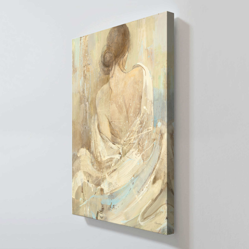 "Abstract figure Study I" par Albena Hristova, reproduction sur toile, H 18 po x l 30 po