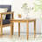 Rustic Wood Table With Slat Pattern, 20.26" W X D 18.69" H, Side Of 20X20x18.69