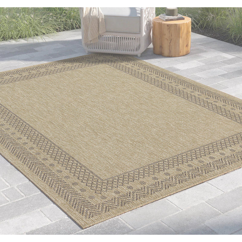 Tapis intérieur / extérieur Earth Mocha, Tapis de couloir 2 pi 7 po x 7 pi 3 po