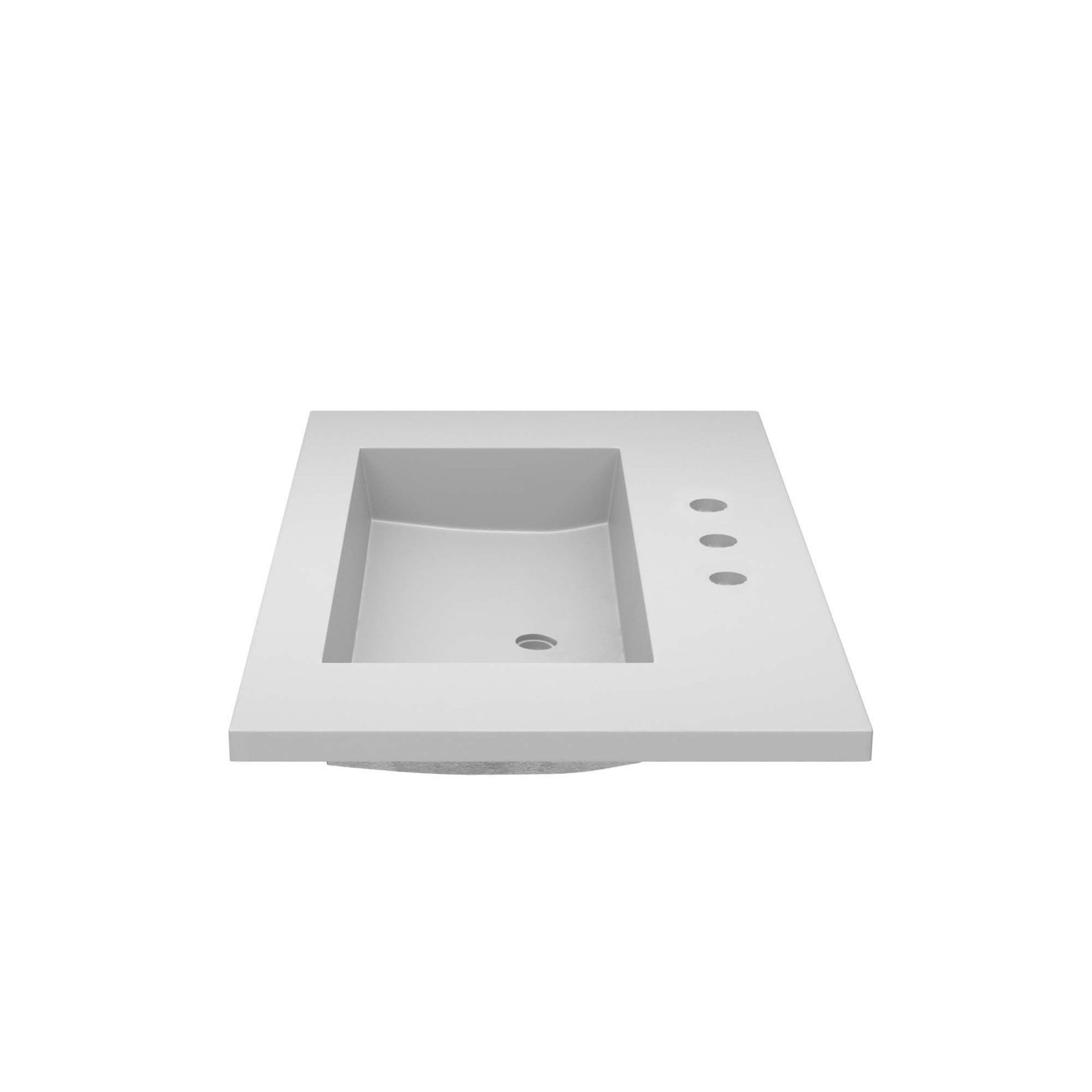 NativeStone Capistrano Vanity Top with Sink, 8" Centers, Pearl