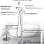 Robinet de baignoire à fixation au sol avec effet de douche à main corrosif et douchette-118036795
