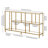 Anishia 52'' Glass Top Console Table-653842200