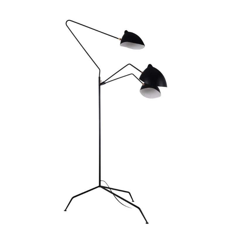 Lampe sur pied à branches noires 76,1 po Abeja
