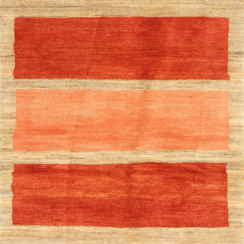 Striped Indoor Rug, Square 6'
